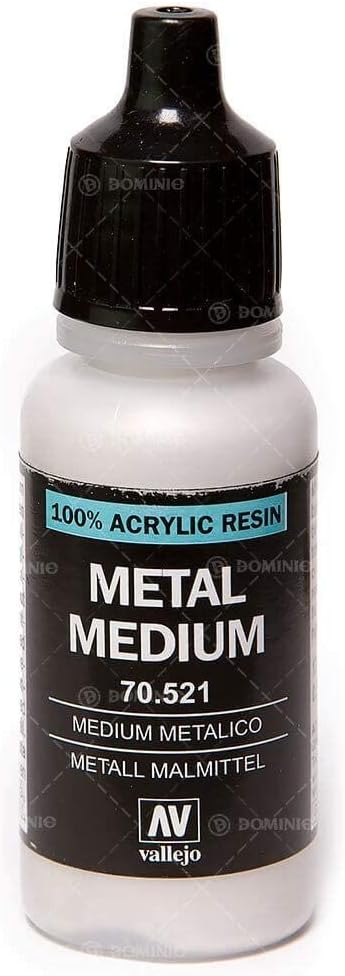 Vallejo Acrylic Paint, Metallic Medium...