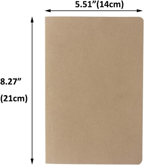 12 Pack 8.25x5.5 Inches Dot Grid Paper Notebook/ A5 Size Dot Journal Notebook, Dot Grid Subject Notebooks Wire-Bound with Kraft Cover, 30 Sheets/6...