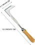 Crack Weeder Crevice Weeding Tool Patio Weeder L-Shape Patio Knife Lawn Yard Gardening Tool...