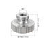 uxcell Knurled Thumb Nuts, 6Pcs M3 x D11mm x H7mm Stainless Steel Round Knobs Fasteners Blind Hole Hand Screw Nut Silver for 3D Printer Parts, Mac...