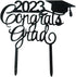 Awyjcas 2023 Congrats Grad Cake Topper - Class of 2023 Graduate Party Decorations Supplies - High School Graduation, College Graduate Cake Topper ...