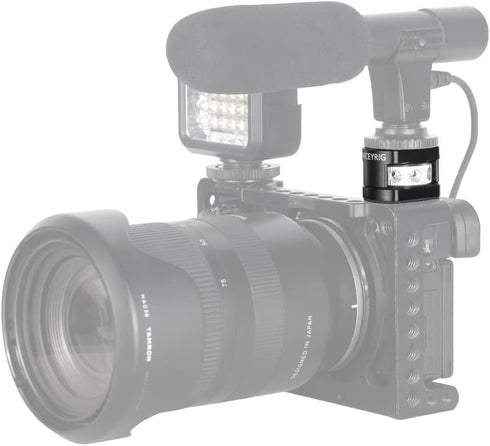 NICEYRIG Cold Shoe Mount Adapter with 1/4’’ Mounting Screw for Microphone Flash LED Video Light - 499...