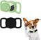 2pcs Airtag Dog Collar Holders, Silicone Waterproof Anti-Lost Protective Airtag Case Cover for Pets Dog Cats Compatible with Apple AirTag GPS Trac...