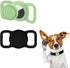 2pcs Airtag Dog Collar Holders, Silicone Waterproof Anti-Lost Protective Airtag Case Cover for Pets Dog Cats Compatible with Apple AirTag GPS Trac...
