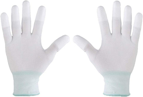 2Pairs Quilting Gloves for Free Motion Sewing Lightweight and Form-Fitting Nylon-Knit Support Gloves for Machine Quilters...