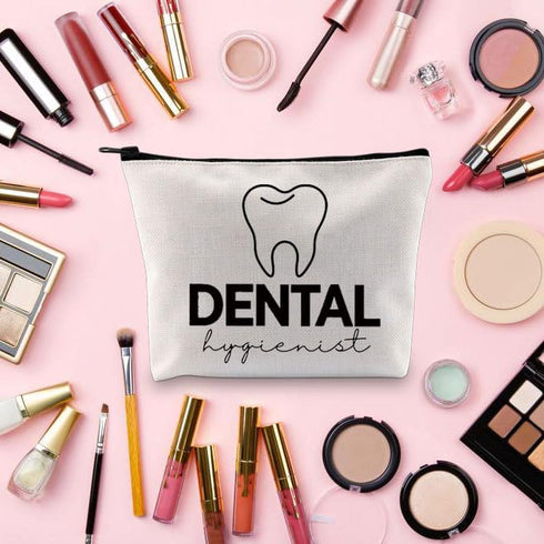 TOBGB Dental Hygienist Gift DH Dental Hygienist Toiletry Travel Bag Dental Appreciation Gift Dentist Graduation Gift (DH Dental)...