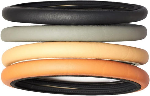 15 Inch Car Steering Wheel Cover, Anti-Slip Breathable Automotiv PU Leather Elastic Stretch Steering Wheel Protector for Women Men, Vehicle Access...