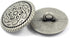 Bezelry 12 Pieces Celtic Mandala Metal Shank Buttons. 20mm(3/4 inch) (Antique Silver)...