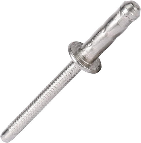 3/16" x 1" 304 Stainless Steel Double-Drum Blind Rivets - Round Head, Pull Nail Drum Type - Ideal for Home Renovation, Auto Repair - Multi-Drum Ha...