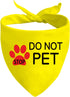 JXGZSO 1 Piece Stop Dot Not Pet/Stop No Touch No Talk/Stop Do Not Distract Dog Bandana (DO NOT PET Y D)...