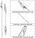 ELANE 40PCS Metal Wire Alligator Clamp Clips Set,Including 20pcs 4.7Inch Single Head Alligator Clips and 20pcs Double Head Alligator Clips for DIY...