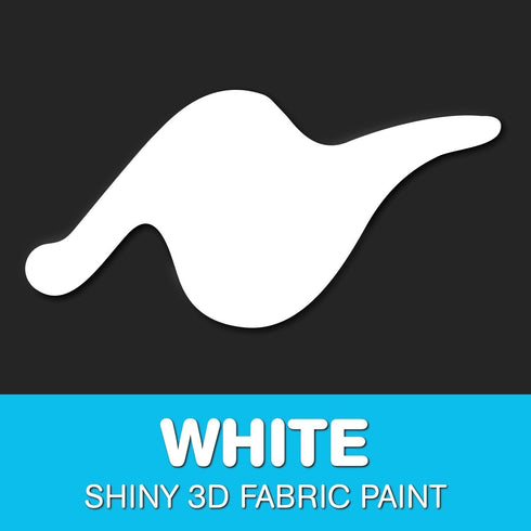 Scribbles 13903 3D Fabric Paint Shiny,White...