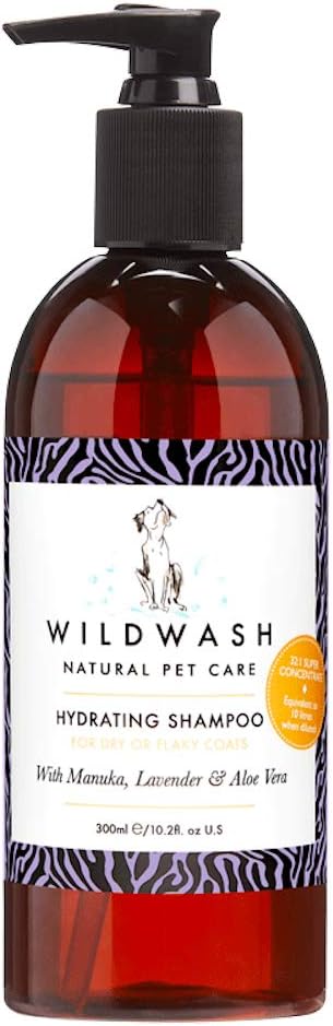 PRO Hydrating (Conditioning) Dog Shampoo for Dry and Flaky Coats - with Manuka, Lavender and Aloe Vera - Made in UK Natural Pet Care - 10.2 fl oz ...