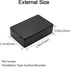 LeMotech Project Box 10 Pieces ABS Plastic Electrical Project Case Small Junction Box for Electronics Black 2.83 x 1.65 x 0.91 inch (72x 42x 23 mm...