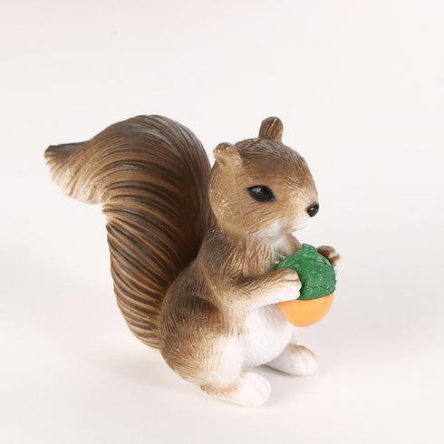 4 Pcs/Set Squirrel Miniature Figurines,Mini Animals Play Set Fairy Garden Ornaments,Garden Terrarium Home Decor Accessories(grey)...