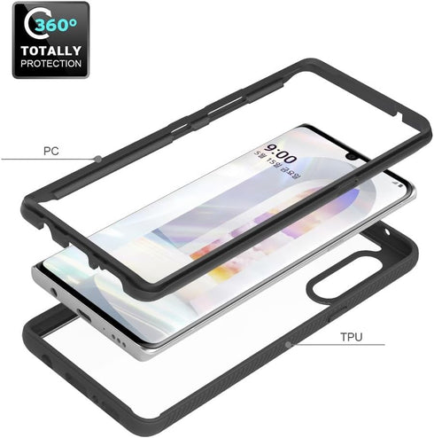 Asuwish Phone Case for LG Velvet 5G/LGVelvet Verizon G5 UW T-Mobile 2020 with Tempered Glass Screen Protector and Slim Stand Hybrid Heavy Duty Rug...