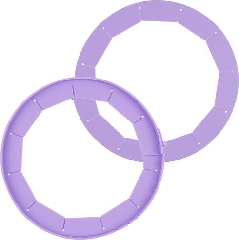 2 Pack Silicone Pie Shield Adjustable Bake Crust Protector, Pie Shield Cover Pie Ring for Crust Pie Saver, Pie Crust Kit for Baking Pie Pizza Fits...