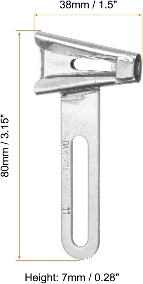 HARFINGTON 11mm Outlet Stainless Steel Binder Folder Binding Attachment Belt Loop Binder Tape Binder for Sewing Supplies Replacement...