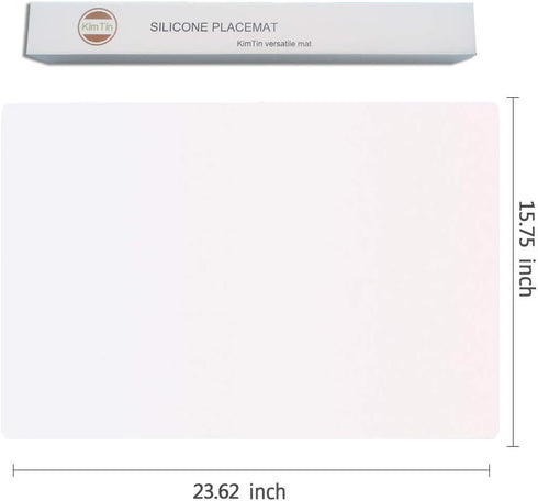 23.62" by 15.75" Extra Large Mulitpurpose Silicone Placemat,Countertop Protector, Kitchen Counter Mat, Table Mat, Heat Resistant, Washable, Non Sl...