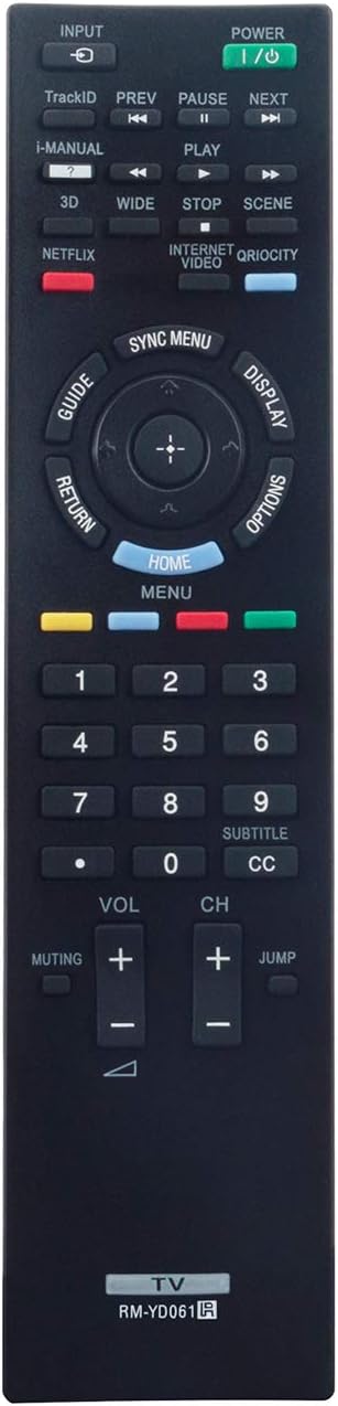 RM-YD061 Replace Remote Control fit for Sony LCD Bravia TV KDL-32EX720 KDL-46EX720 KDL-60EX720 KDL-65HX729 KDL-55HX729 KDL-32EX729 KDL-46HX729 KDL...