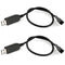 Pack of 2 Full Speed 12V Voltage Step-Up USB to 3-Pin and 4-Pin PC Fan Sleeved Power Adapter Cable...