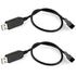 Pack of 2 Full Speed 12V Voltage Step-Up USB to 3-Pin and 4-Pin PC Fan Sleeved Power Adapter Cable...