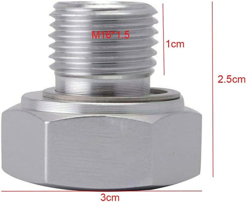 2PCS LS Engine swap M16 1.5 to 1/8 NPT oil pressure sensor adapter for all GM LS series engines LS1 LSX LS3 5.3L 6.0L 6.2L...
