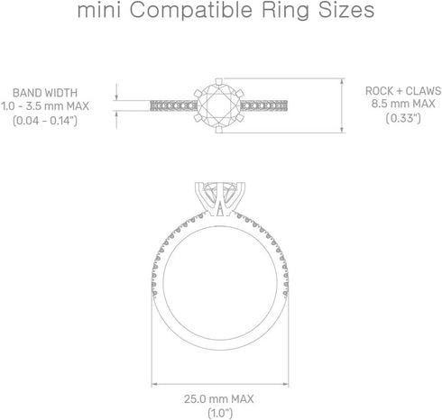MONOLIX Slim Engagement Ring Box, Thin Unique Sliding Lid, Elegant Discreet Secret Surprise Marriage Wedding Proposal Case (Black, mini)...
