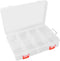 2 Pack 8 Grids Bead Craft Organizers, Small Clear Plastic storage box with Removable Dividers Tackle Box Organizer, Compartment Organizer for Jewe...