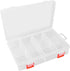 2 Pack 8 Grids Bead Craft Organizers, Small Clear Plastic storage box with Removable Dividers Tackle Box Organizer, Compartment Organizer for Jewe...