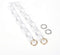 Yichain Chunky Acrylic Purse Strap Bag Chain Handle Replacement,Handbag Purse Making Accessory Decoration (Transparent)...