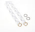 Yichain Chunky Acrylic Purse Strap Bag Chain Handle Replacement,Handbag Purse Making Accessory Decoration (Transparent)...