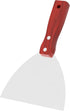 Putty Knife, 6 Inch Stainless Steel Scraper Tool, Wooden Handle Metal Spackle Knives for Drywall, Decals, Wall Paper, Floor Tile, Patching, Painti...