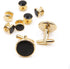8 Pieces Men Round Cufflinks and Button Studs Set,Cuff Links for Formal Business Wedding Tuxedo Shirt Accessories...