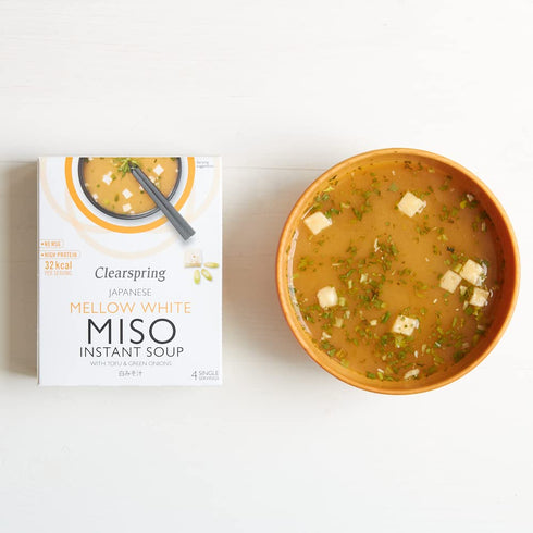 Clearspring - Instant Miso Soup - Mellow White with Tofu - 40g...