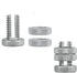 Electric Fence Kit, 12 Pieces Electric Wire Connector Split Bolt Joint Clamp with 2 Pieces Wire Tensioner for Electric Fencing...