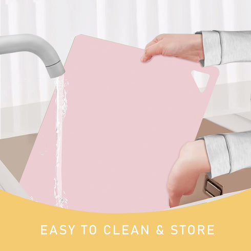 7 Pieces Plastic Flexible Cutting Boards for Kitchen, Non Slip Cutting Mats with Food Icons, Easy-Grip Handles, BPA- Free, 15"x12"...