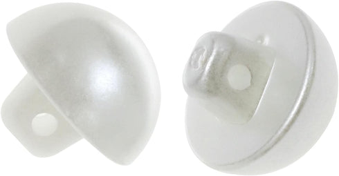 Plastic ABS Mushroom Half Dome Button Buttons 15mm Pearl White Suitable for Sewing Garments Sweaters Windbreakers and Other Decorative Buttons -30...