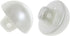 Plastic ABS Mushroom Half Dome Button Buttons 15mm Pearl White Suitable for Sewing Garments Sweaters Windbreakers and Other Decorative Buttons -30...