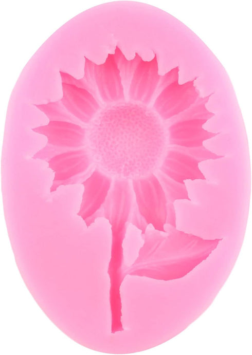 Sunflower Cake Fondant Molds Sun Flower Silicone Chocolate Candy Mold For Cake Decorating Cupcake Topper Gum Paste Polymer Clay...