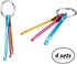 Zuoyou 4 Sets Mini Keychain Aluminum Crochet Hooks Knitting Needles 3 Sizes/Set (3mm,4mm,5mm)......