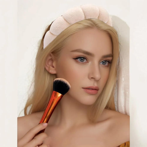 Spa Headbands for Women, Sponge Headband for Washing Face Adjustable Makeup Headbands Terry Cloth Puffy Soft Skincare Headbands Elastic for Girls ...