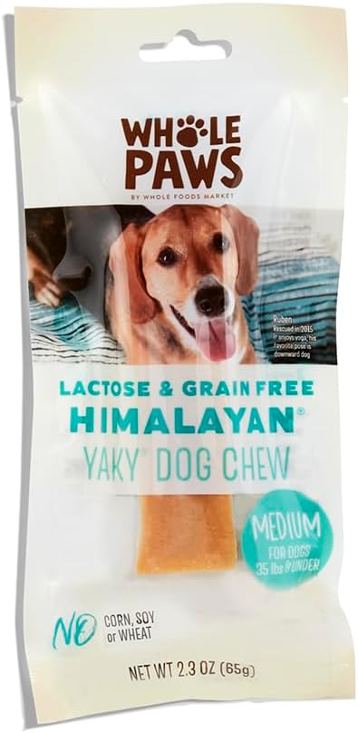 Whole Paws Lactose & Grain Free Cheese Dog Chew, Medium, 1 ct, 2.3 Ounce (Pack of 1)...