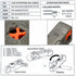 2 pcs Automatic Stripping Plier Cable Stripper Tools Double Blades Stripped Wire SS551...