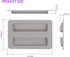 2 Pack Toaster Cover 2 Slice Toaster Cover Silicone Toaster Lid Bread Machine Cover Bread Maker Accessories (Grey)...