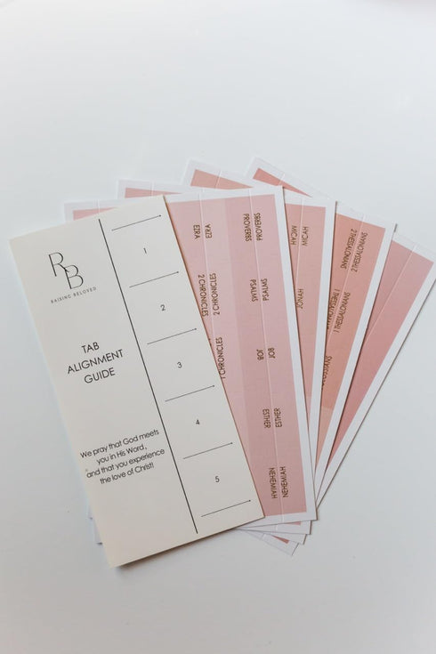 Bible Tabs for Women Study Bible, Gold Embossed Matte Catholic Bible Tabs Pink, Bible Book Index Tab Bible Book Tabs w/Old & New Testament Pink Bi...