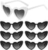 7 Pcs Love Heart Shaped Sunglasses Bachelorette Party Sunglasses Bridesmaid Bride Heart Sunglasses...