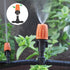 50pcs Garden Irrigation Spray Emitter, Adjustable 360 Degree Flow Micro Spray Nozzle with 1/4" Barbed Tee Fittings,Drip Irrigation Head for Garden...