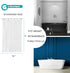 Ga-Geetopia Clear PEVA Plastic Shower Curtain Liner Premium Light Weight 72" x 72" Transparent Bathroom Shower Showroom Curtain Liner with Rustpro...