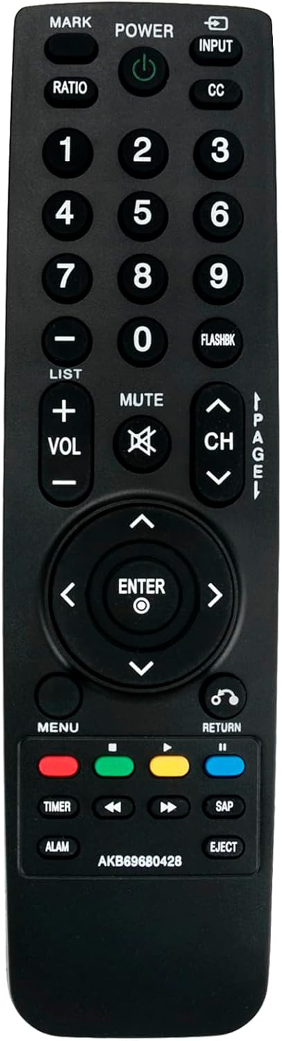 AKB69680428 Replaced Remote fit for LG TV 32LH250H 37LH250H 42LH250H 32LH255H 37LH255H 42LH255H 37LH260H 42LH260H 37LH265H 32LH240H SAC34026004 47...